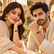 Natural Dhan Yog Virgo Zodiac Bracelet worn on wrist
