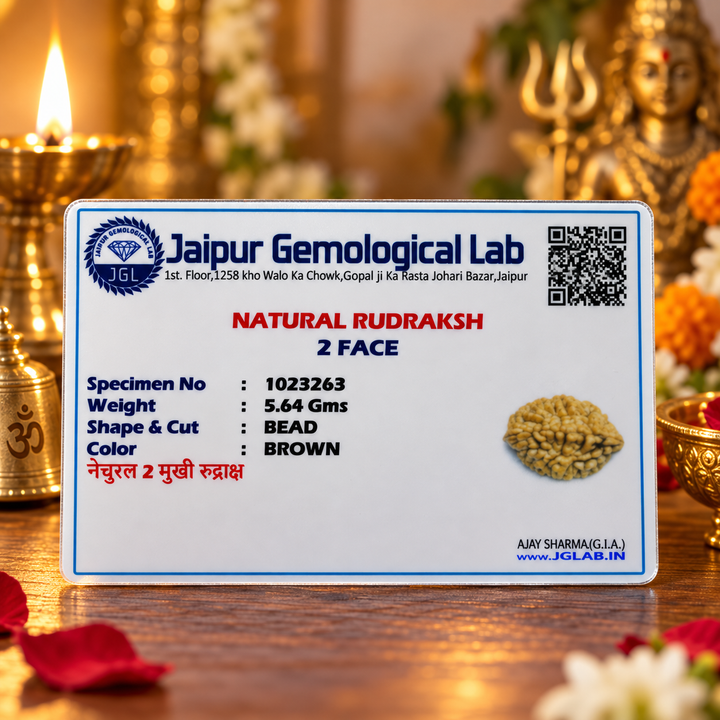2 Mukhi Rudraksha Bead