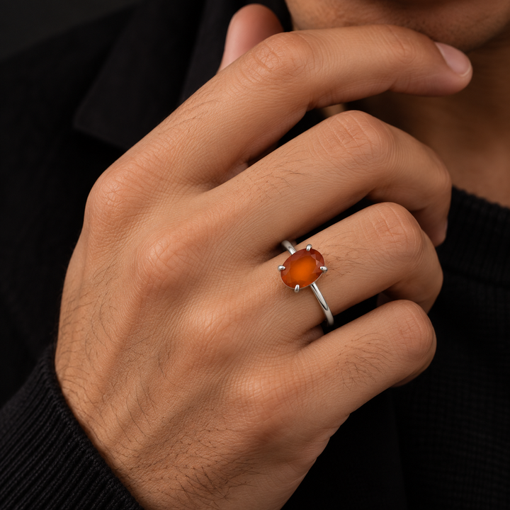 Hessonite Ring