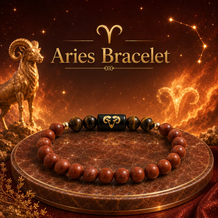 Natural Aries Zodiac Bracelet