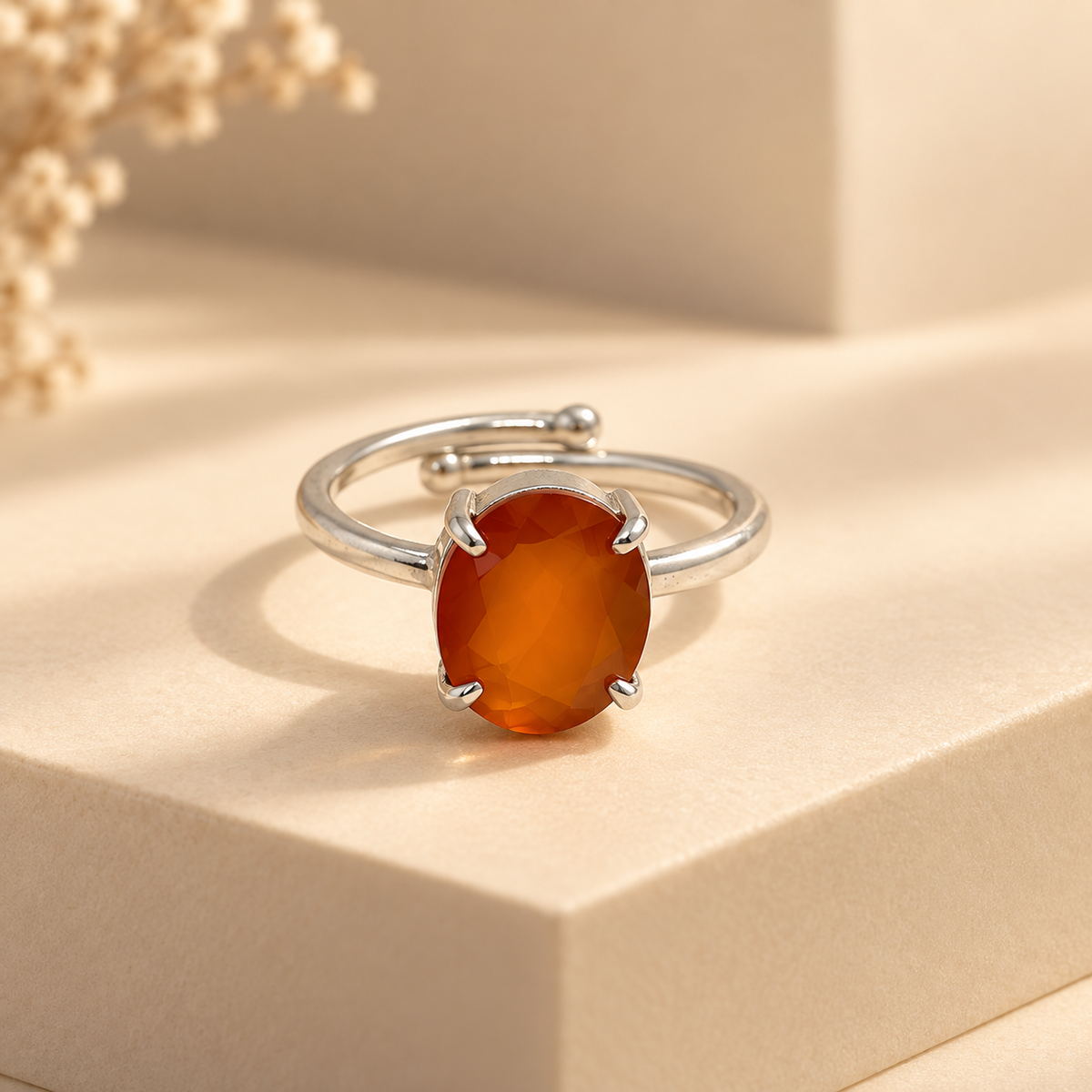 Hessonite Ring