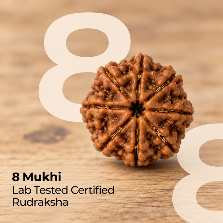 8 Mukhi Rudraksha Bead