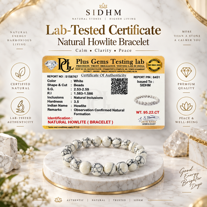 Natural Howlite Bracelet