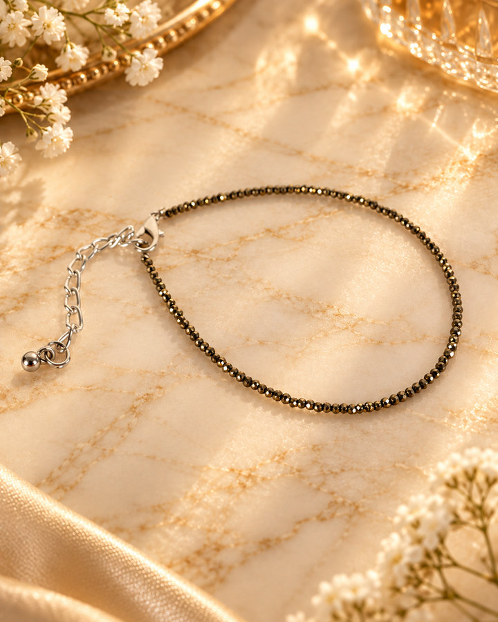 Natural Pyrite Anklet