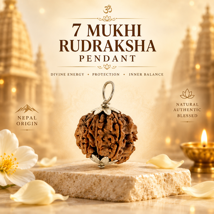 7 Mukhi Rudraksha Bead