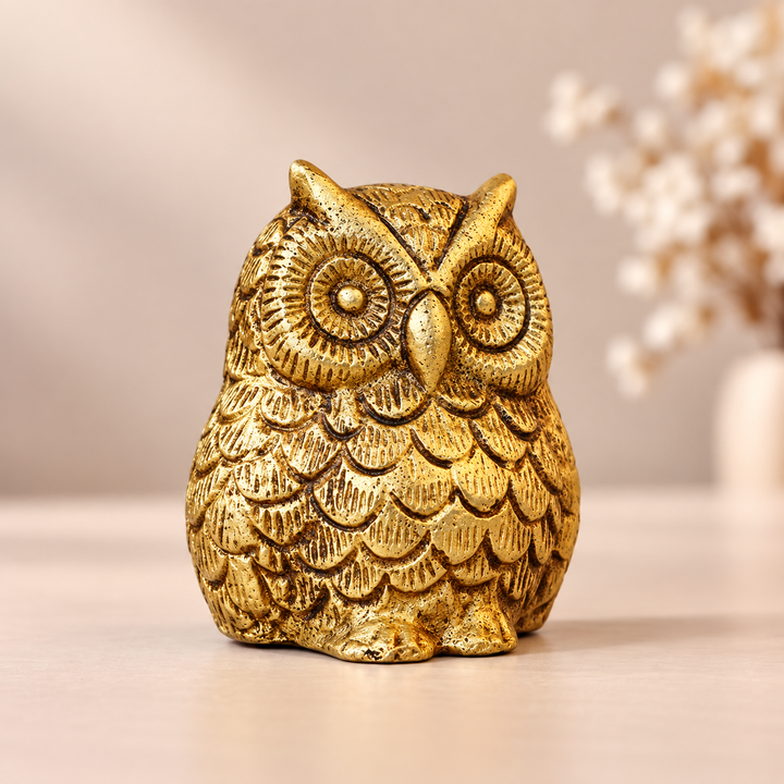 Vastu Brass Owl