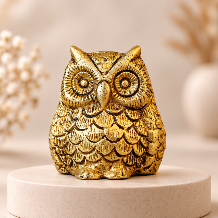 Vastu Brass Owl