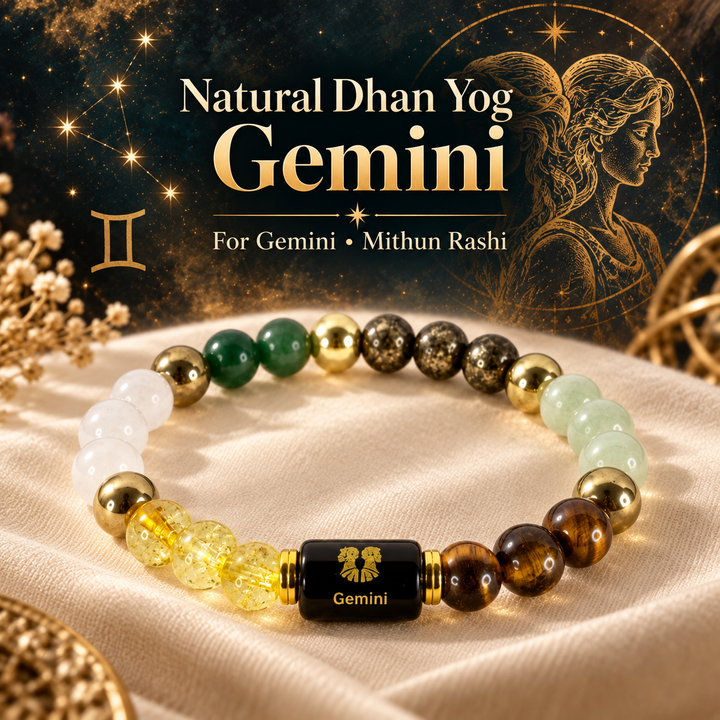 Natural Dhan Yog Gemini Zodiac Bracelet