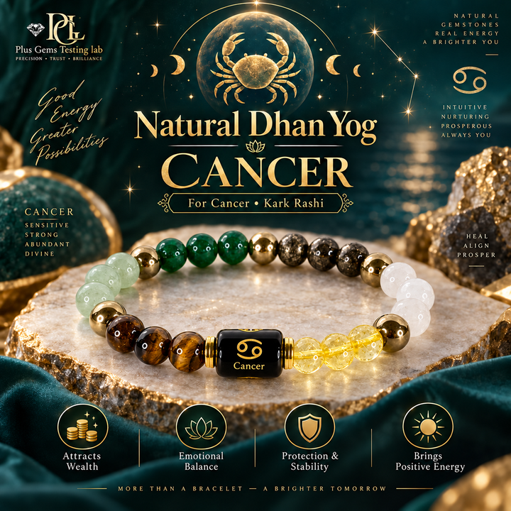 Natural Dhan Yog Cancer Zodiac Bracelet