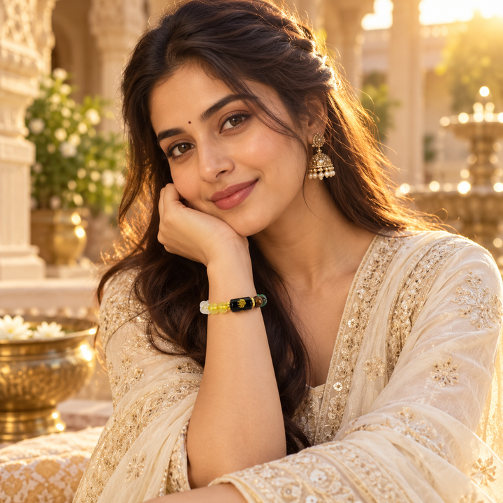 Natural Dhan Yog Leo Zodiac Bracelet