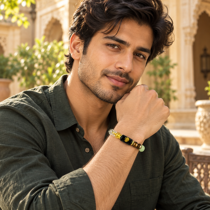 Natural Dhan Yog Leo Zodiac Bracelet