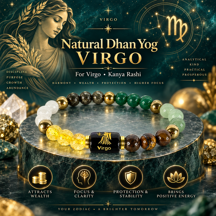 Natural Dhan Yog Virgo Zodiac Bracelet