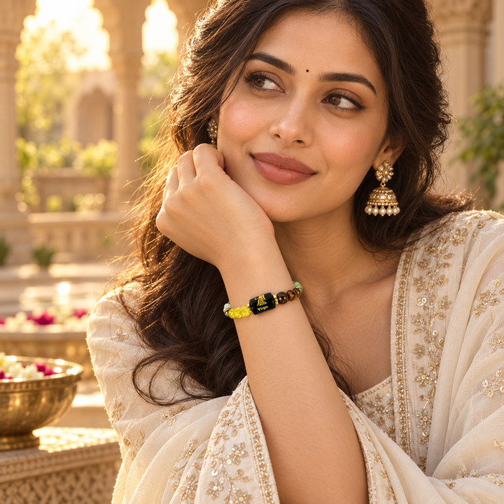 Natural Dhan Yog Virgo Zodiac Bracelet