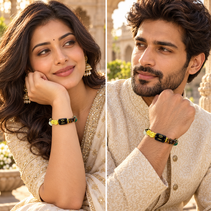 Natural Dhan Yog Libra Zodiac Bracelet