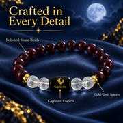 Natural Capricorn Zodiac Bracelet model