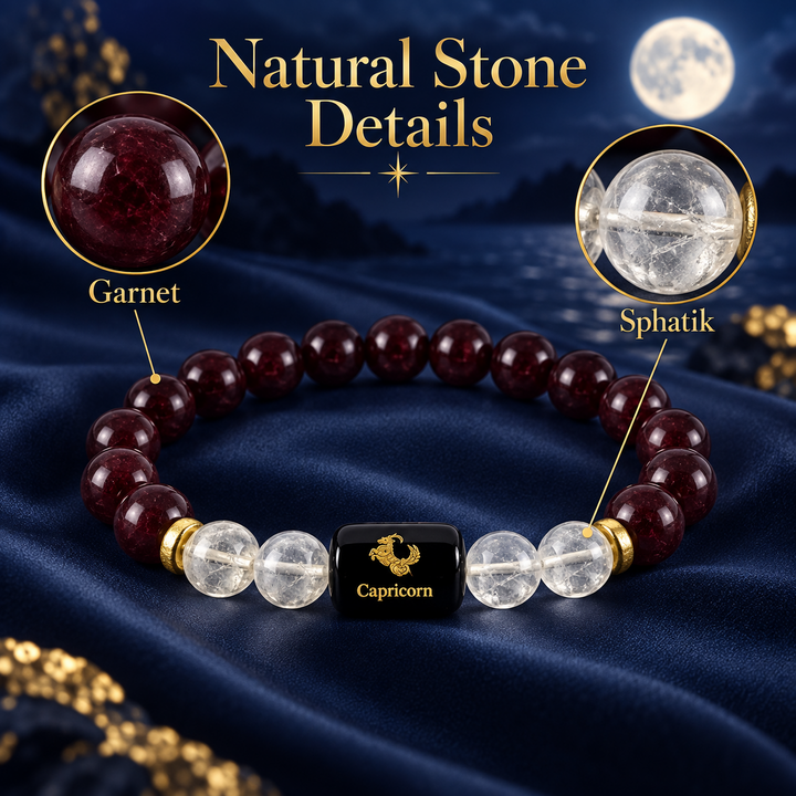 Natural Capricorn Zodiac Bracelet hero