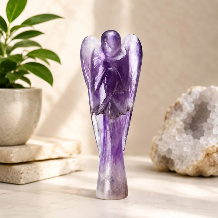 Natural Amethyst Crystal Angel