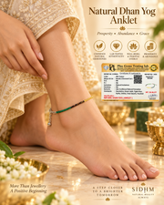 Natural Dhan Yog Anklet certificate