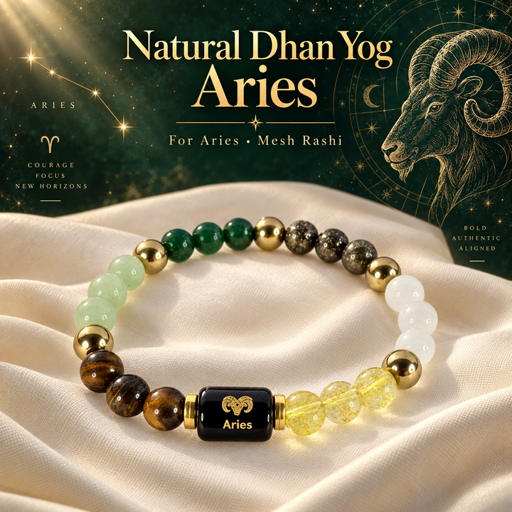 Natural Dhan Yog Aries Zodiac Bracelet hero