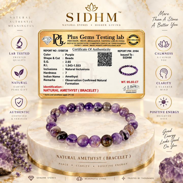 Natural Amethyst Bracelet