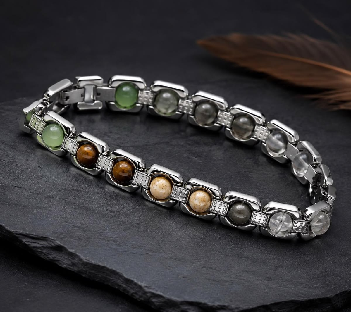 Natural Dhan Yog Metal Bracelet