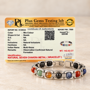 Natural Seven Chakra Metal Bracelet with certificate image