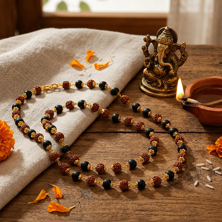 Natural Karungali Rudraksha Mala