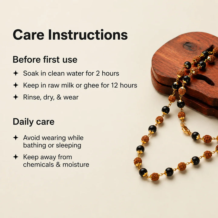Natural Karungali Rudraksha Mala