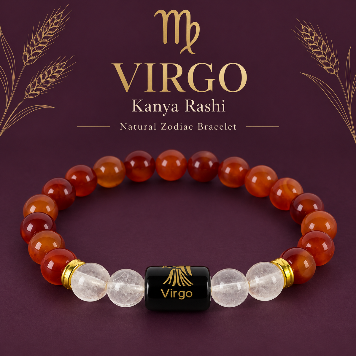 Natural Virgo Zodiac Bracelet hero