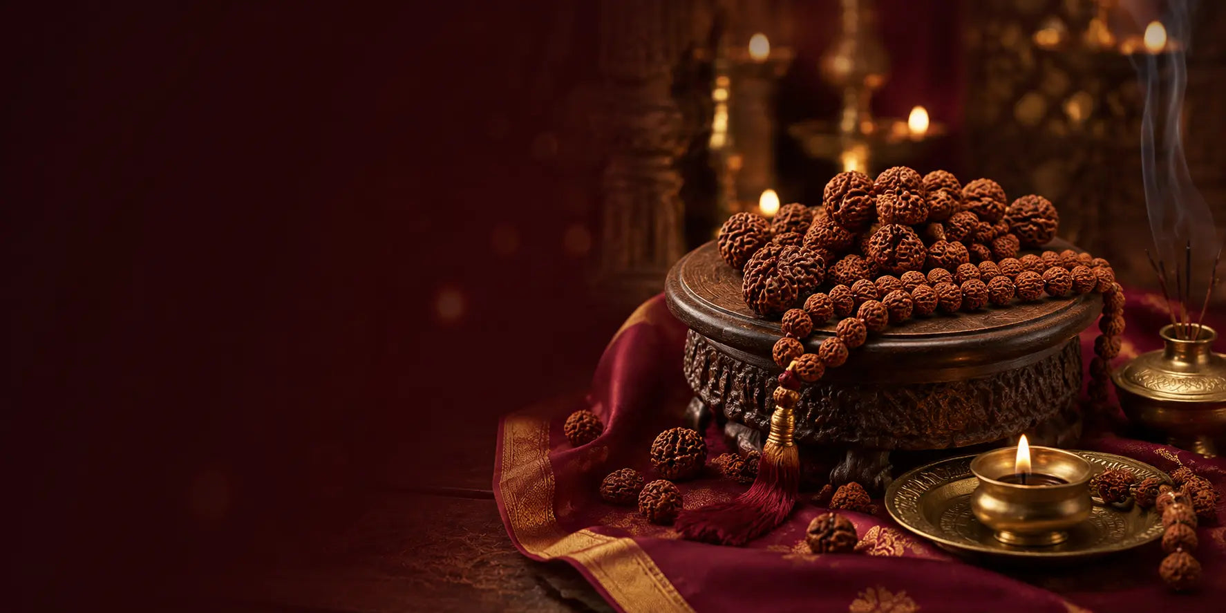 Rudraksha mala and spiritual products